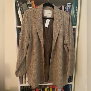 Plaid American Eagle blazer, unworn, tags on!